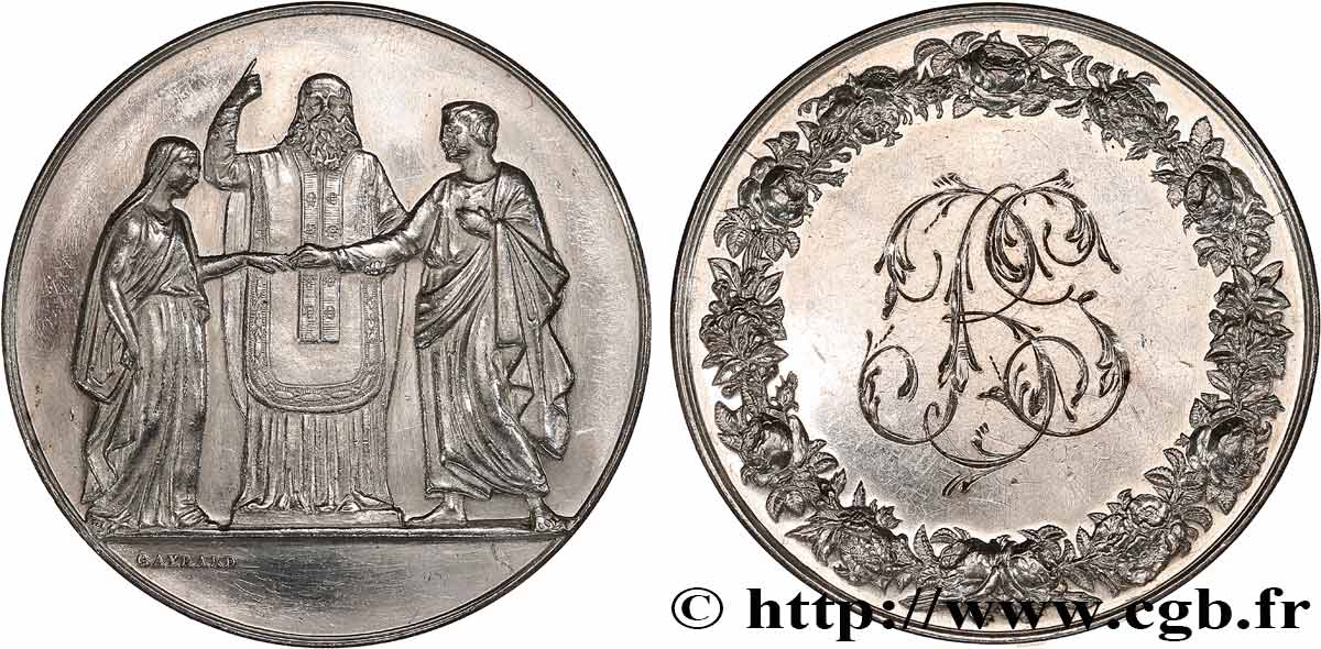 AMOUR ET MARIAGE Médaille de mariage AU