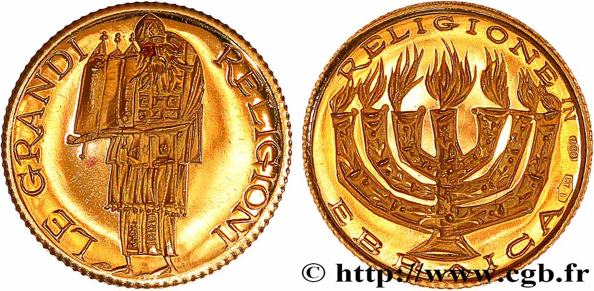 RELIGIOUS MEDALS Médaille, Les grandes religions, Religion juive AU