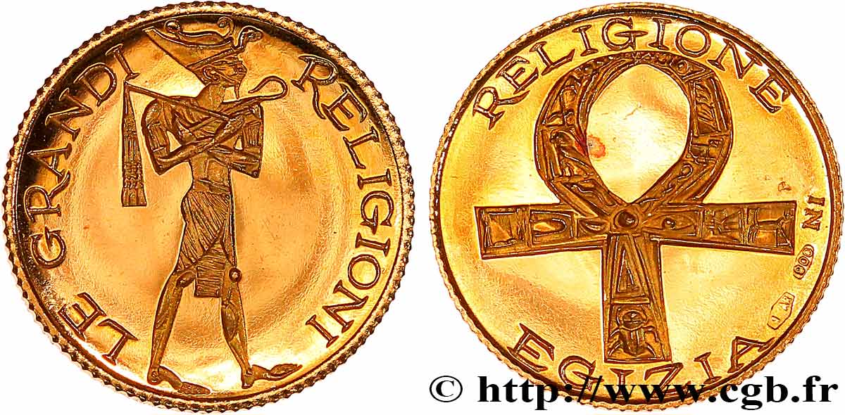 MÉDAILLES RELIGIEUSES Médaille, Les grandes religions, Religion de l Égypte antique VZ