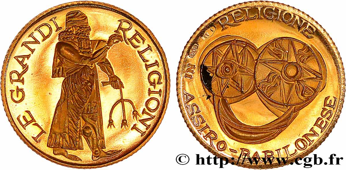 RELIGIOUS MEDALS Médaille, Les grandes religions, Religion assyro-babylonienne AU