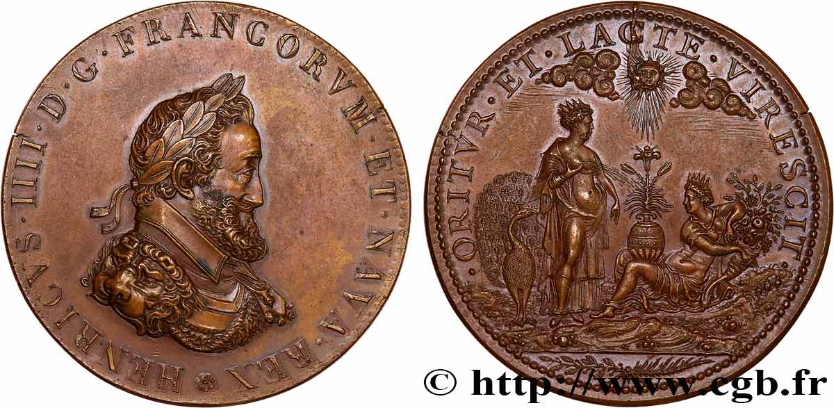 HENRY IV Médaille, Junon et la Fortune AU