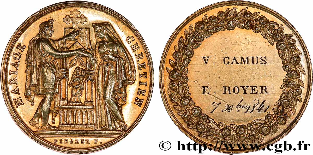 AMOUR ET MARIAGE Médaille, Mariage chrétien q.SPL