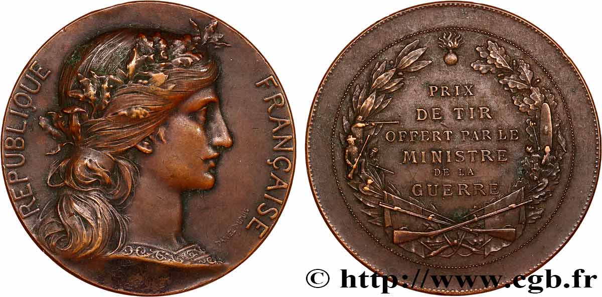 TERZA REPUBBLICA FRANCESE Médaille, Prix de tir offert BB