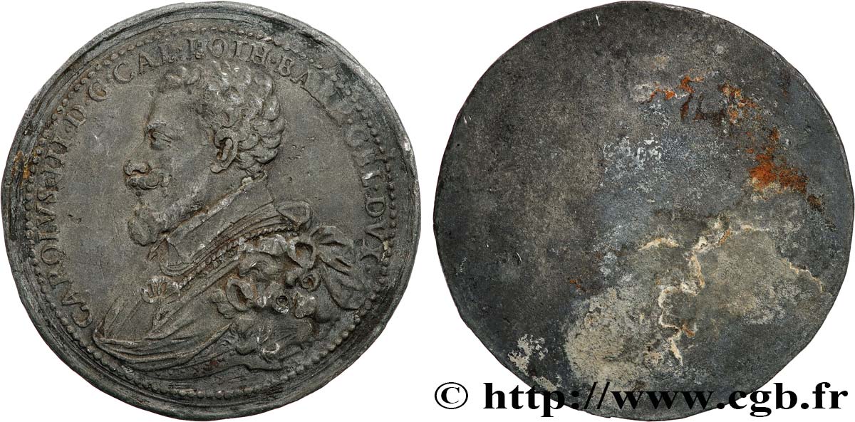 LORRAINE - DUCHÉ DE LORRAINE - CHARLES III LE GRAND DUC Médaille, Charles III duc de Lorraine, tirage uniface MBC