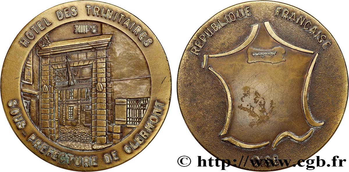 FUNFTE FRANZOSISCHE REPUBLIK Médaille, Hôtel des trinitaires SS