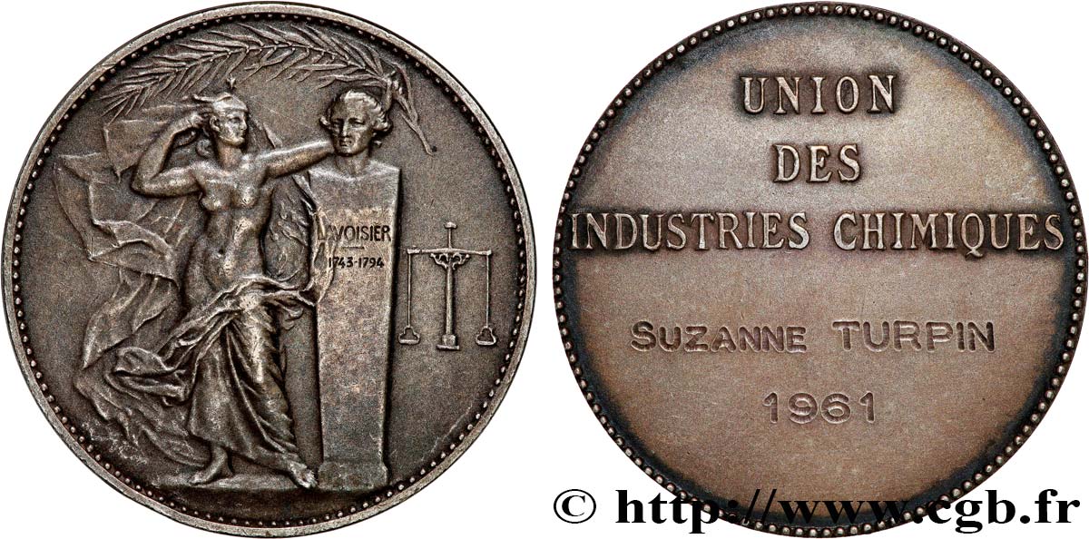 INDUSTRIE LOURDE Médaille de récompense, Union des industries chimiques q.SPL