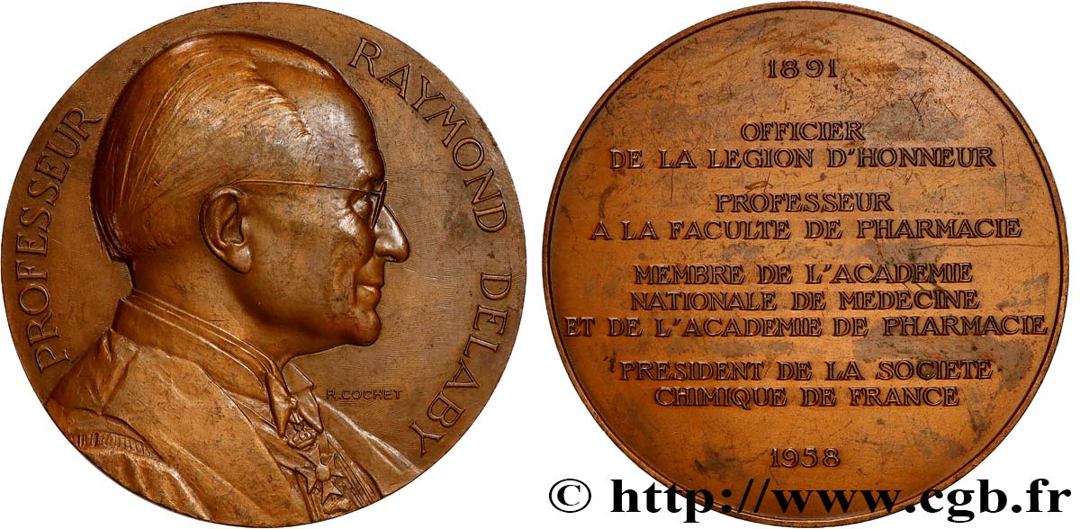 SCIENCES & SCIENTIFIQUES Médaille, Raymond Delaby EBC