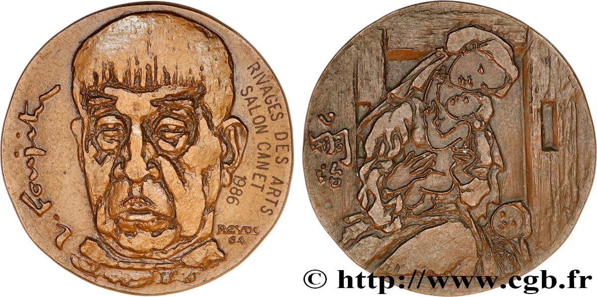 ARTISTS : MUSICIANS, PAINTERS, SCULPTORS Médaille, Léonard Tsuguharu Foujita AU