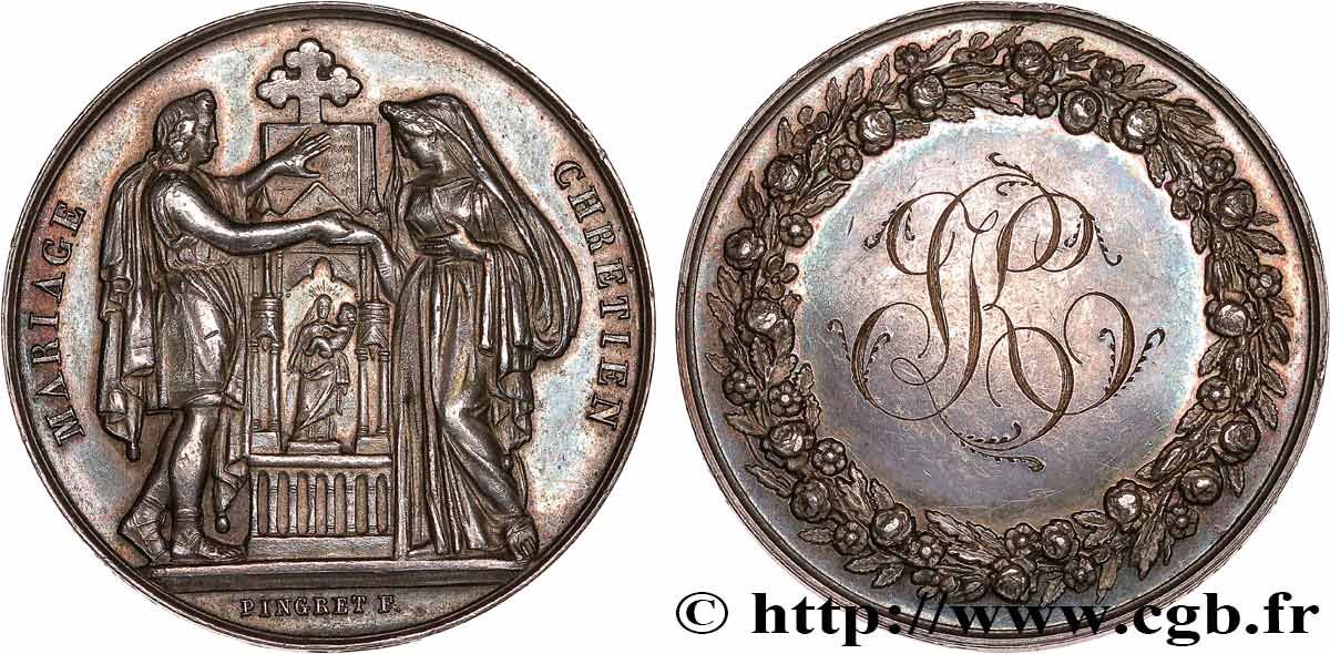 AMOUR ET MARIAGE Médaille, Mariage chrétien AU