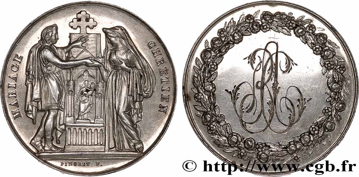 AMOUR ET MARIAGE Médaille, Mariage chrétien MBC+