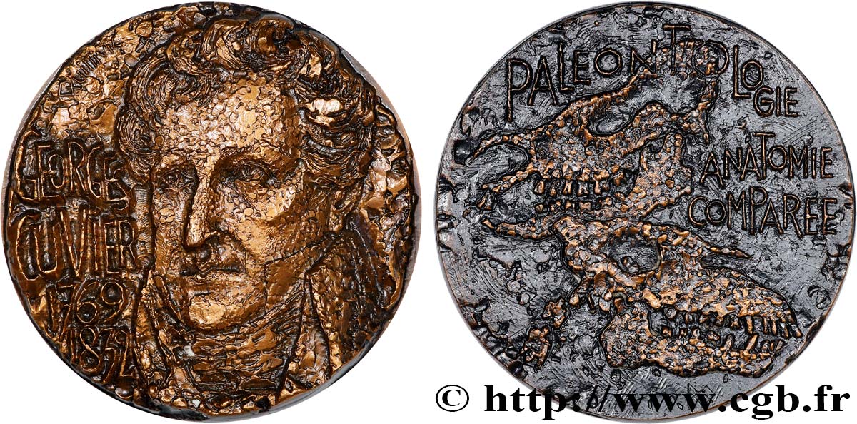 SCIENCES & SCIENTIFIQUES Médaille, Georges Cuvier EBC