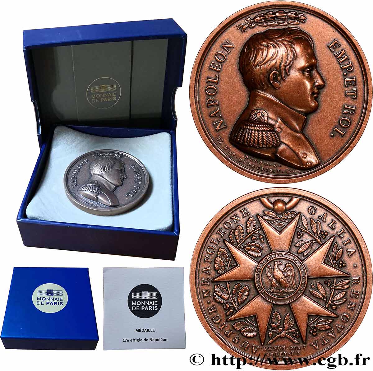 PREMIER EMPIRE / FIRST FRENCH EMPIRE Médaille, Légion d’honneur, refrappe AU