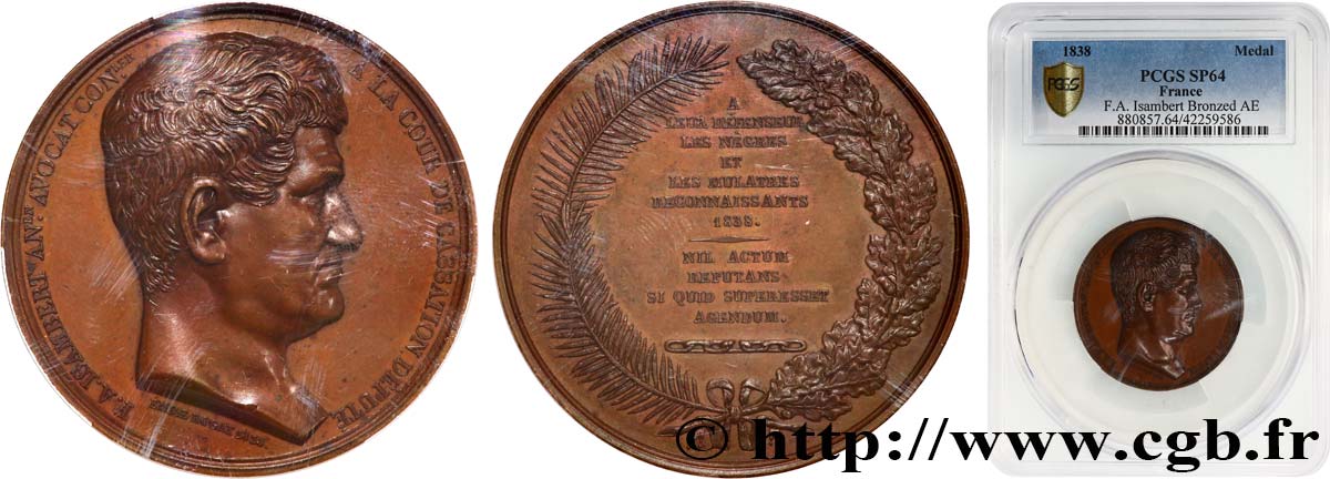LUDWIG PHILIPP I Médaille, François-André Isambert fST64