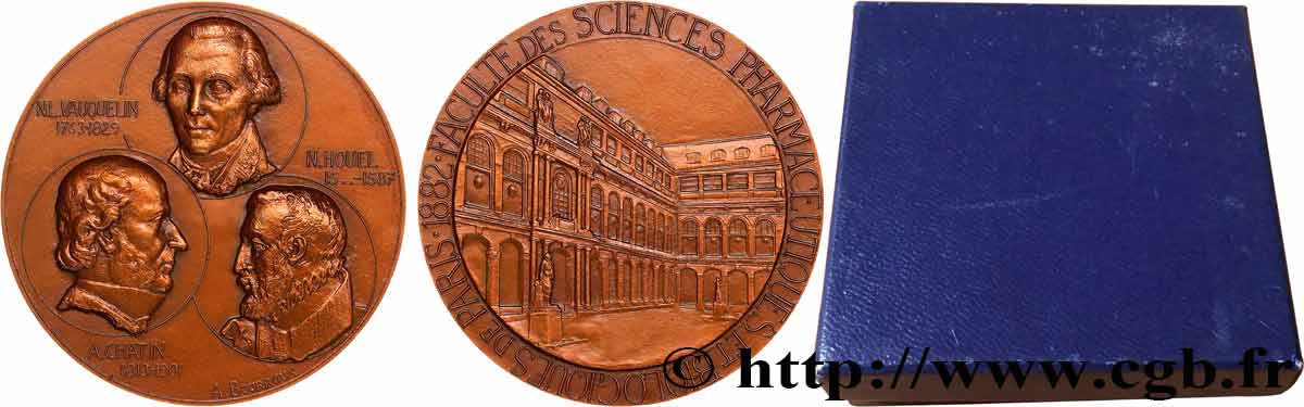 SCIENCES & SCIENTIFIQUES Médaille, Centenaire de la Faculté de pharmacie de Paris SUP