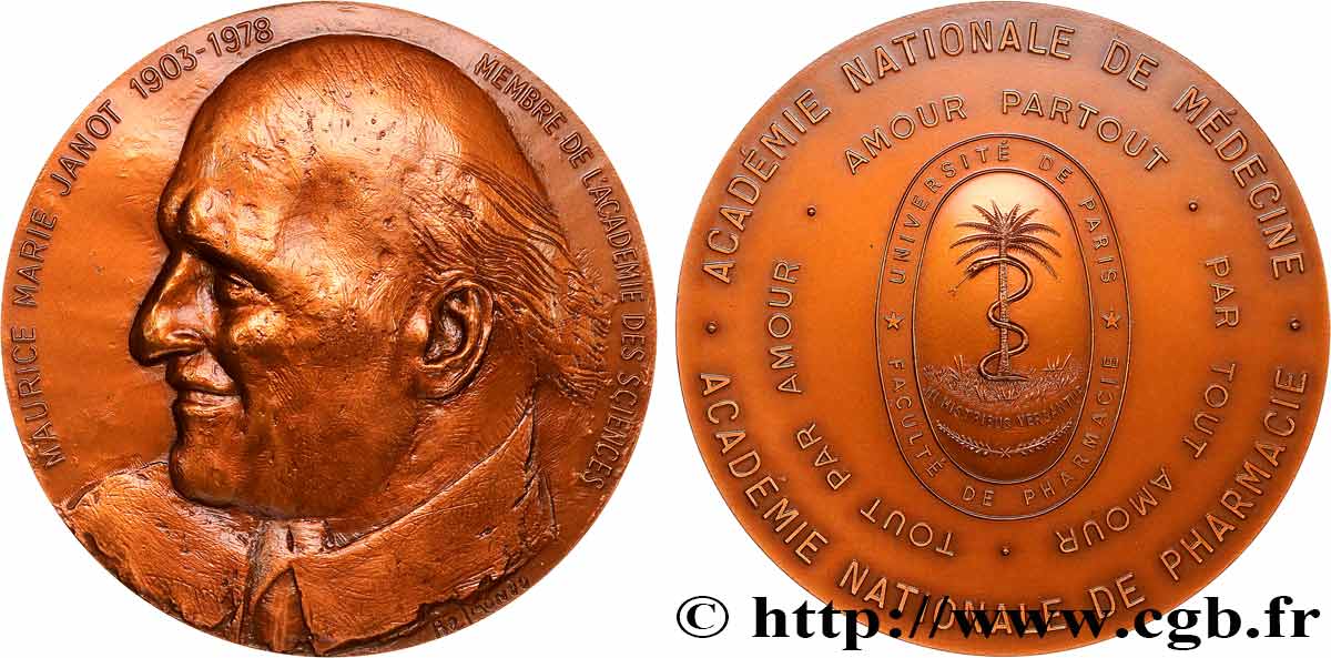 SCIENCES & SCIENTIFIQUES Médaille, Maurice Pierre-Janot SPL