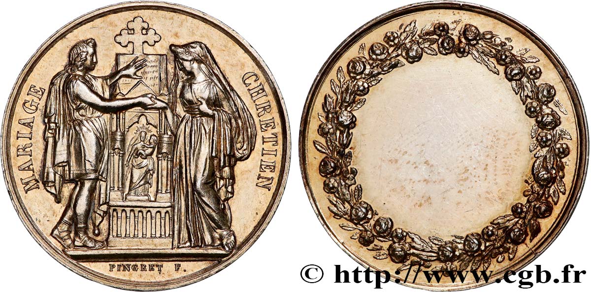 AMOUR ET MARIAGE Médaille, Mariage chrétien MBC+