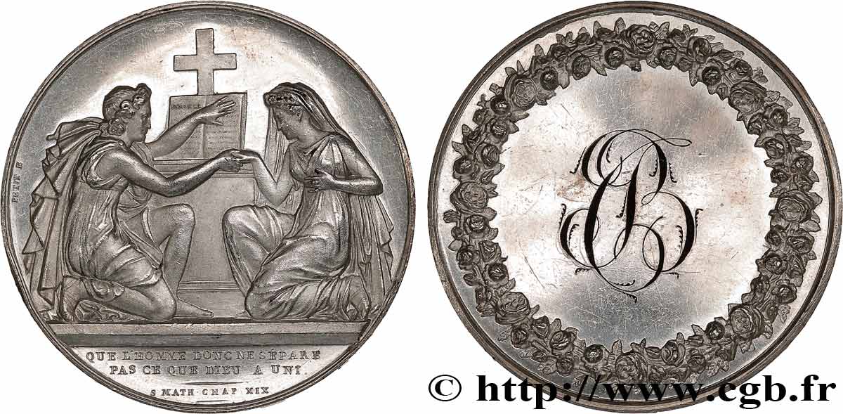 AMOUR ET MARIAGE Médaille de mariage, Evangile de St Mathieu SPL