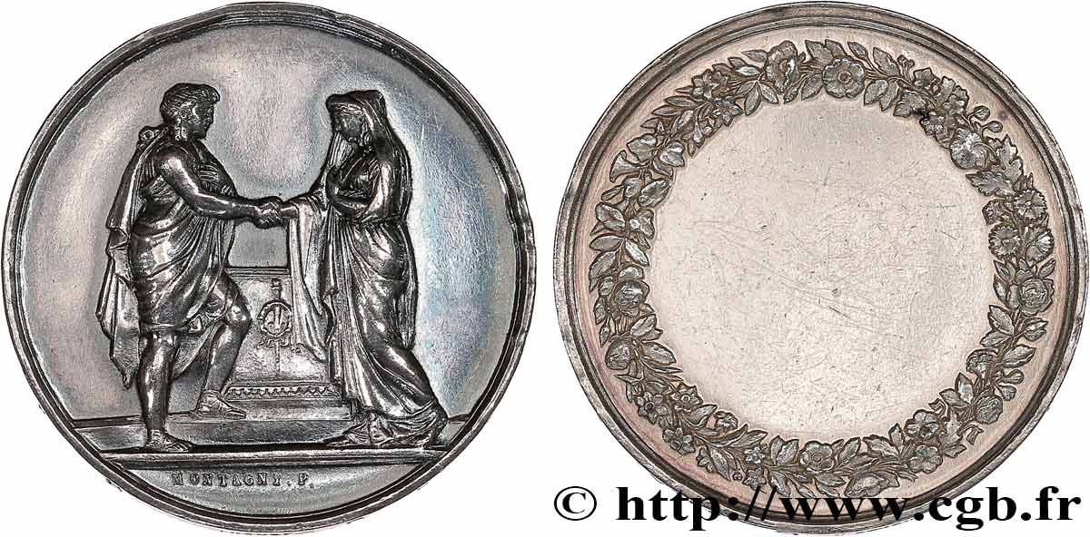 AMOUR ET MARIAGE Médaille de mariage SS