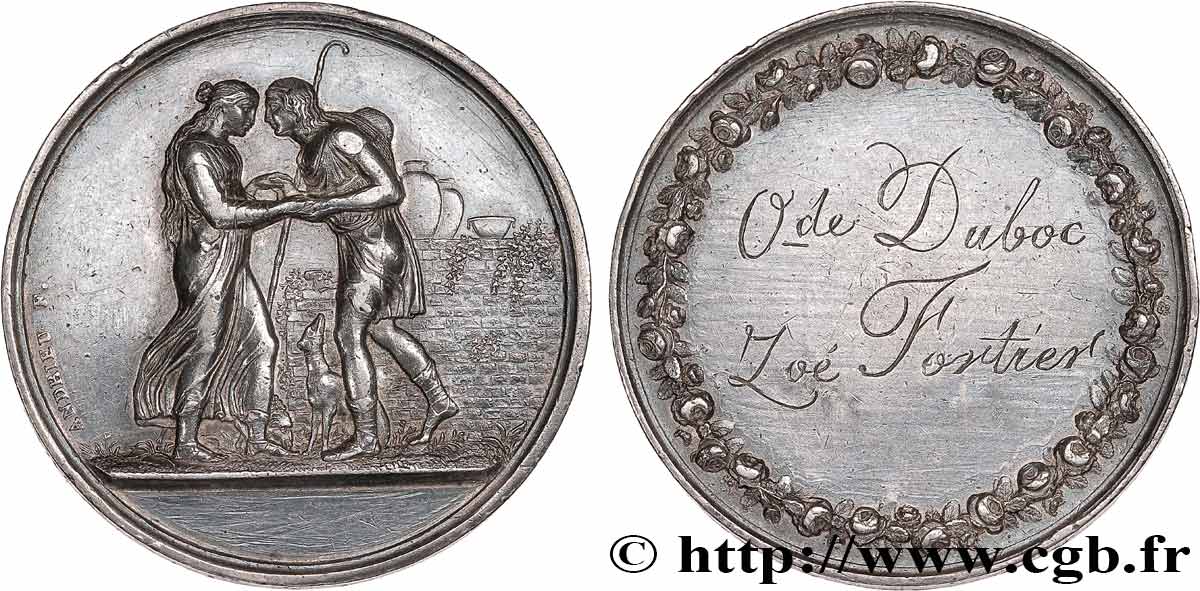 LOVE AND MARRIAGE Médaille de mariage, Jacob et Rachel, Stéphanie Napoléon et le Prince Louis de Bade VF