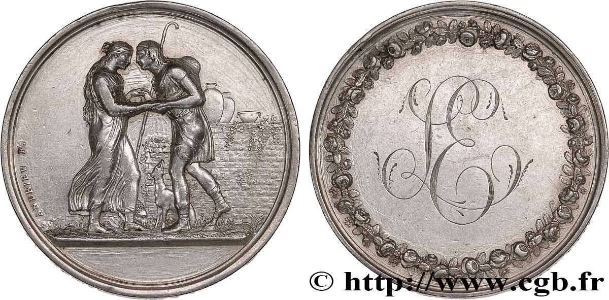 LOVE AND MARRIAGE Médaille de mariage, Jacob et Rachel, Stéphanie Napoléon et le Prince Louis de Bade VF