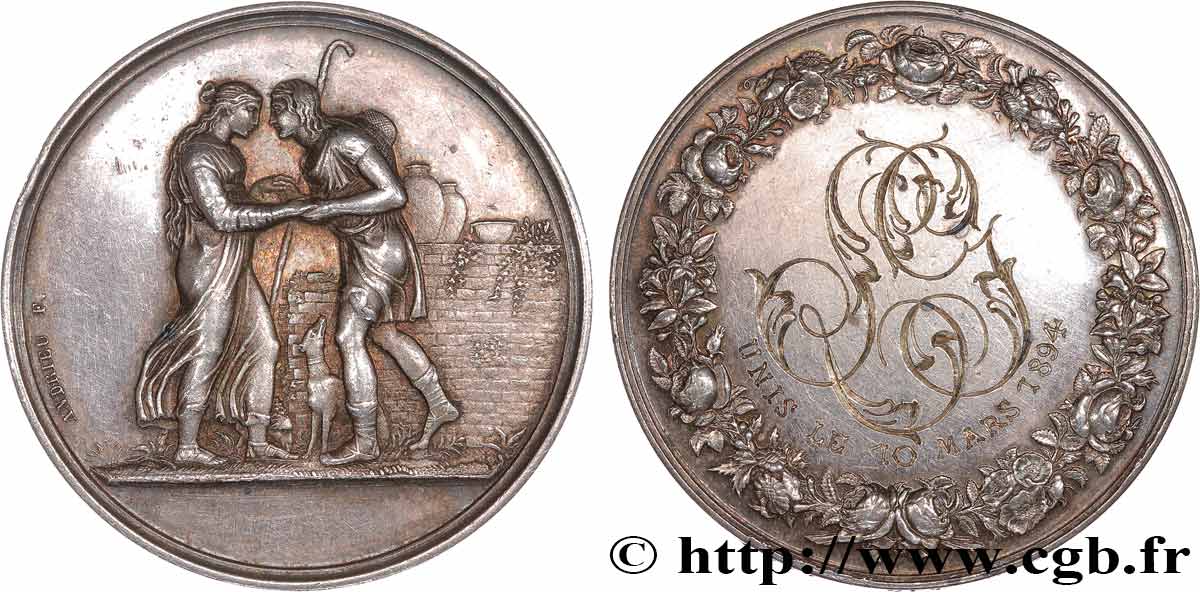 AMOUR ET MARIAGE Médaille de mariage, Jacob et Rachel, Stéphanie Napoléon et le Prince Louis de Bade BB