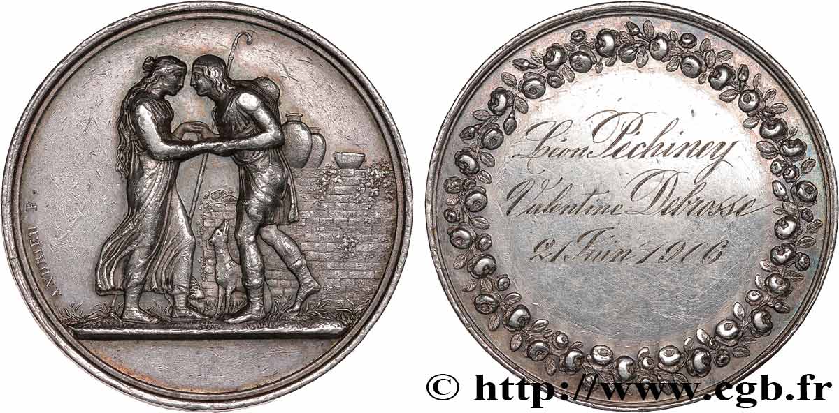 AMOUR ET MARIAGE Médaille de mariage, Jacob et Rachel, Stéphanie Napoléon et le Prince Louis de Bade SS