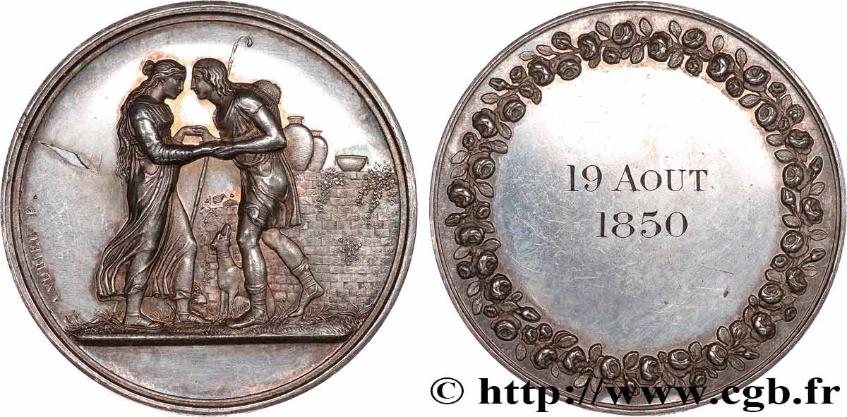 AMOUR ET MARIAGE Médaille de mariage, Jacob et Rachel, Stéphanie Napoléon et le Prince Louis de Bade MBC