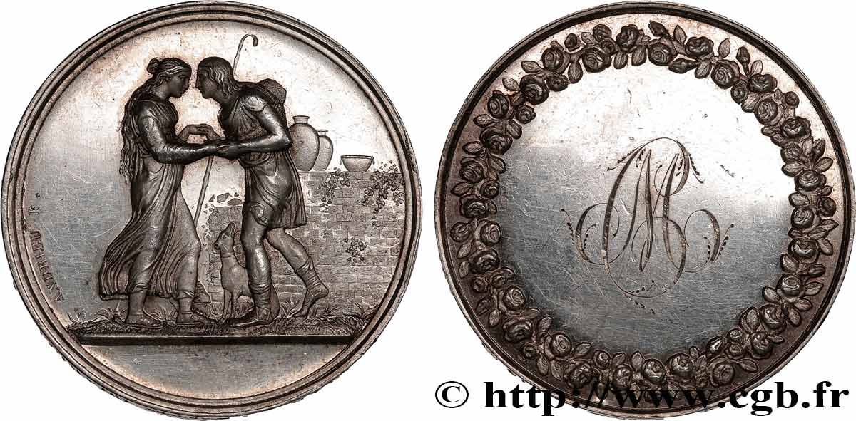 AMOUR ET MARIAGE Médaille de mariage, Jacob et Rachel, Stéphanie Napoléon et le Prince Louis de Bade MBC+