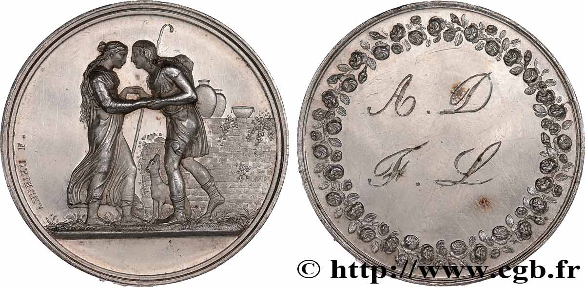 AMOUR ET MARIAGE Médaille de mariage, Jacob et Rachel, Stéphanie Napoléon et le Prince Louis de Bade BB