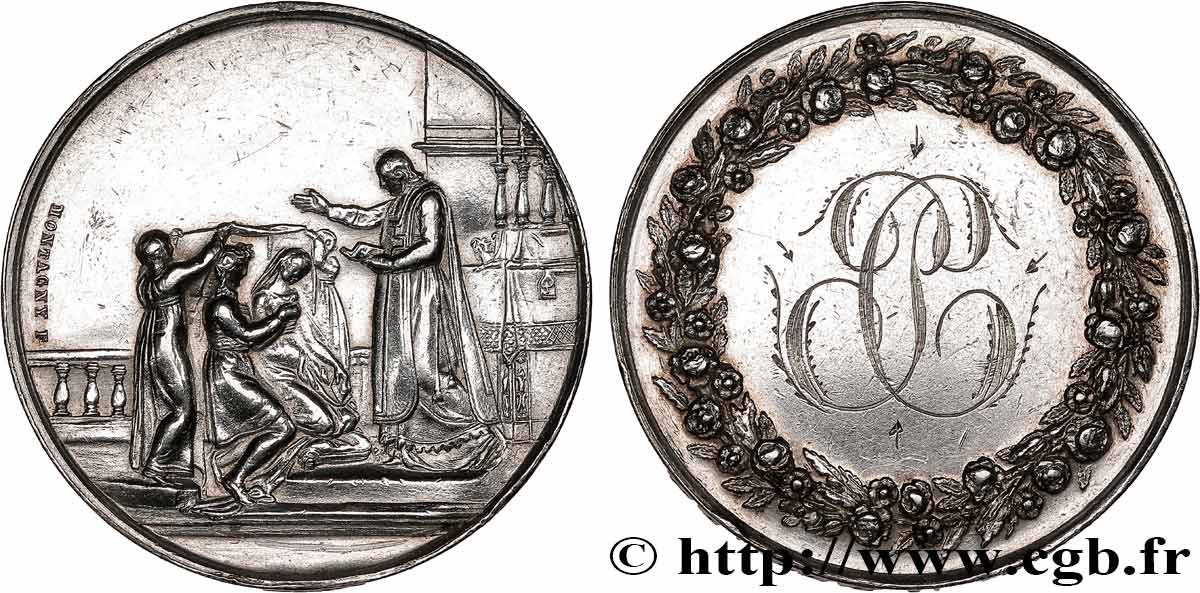 AMOUR ET MARIAGE Médaille de mariage TTB