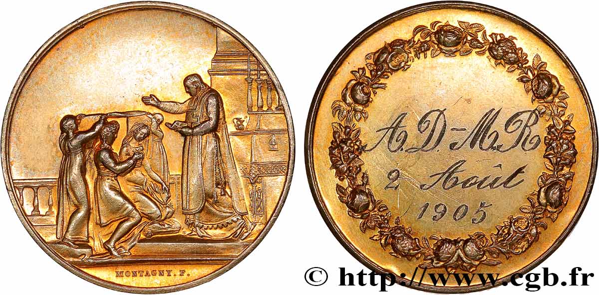 AMOUR ET MARIAGE Médaille de mariage MBC