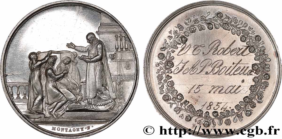 AMOUR ET MARIAGE Médaille de mariage EBC