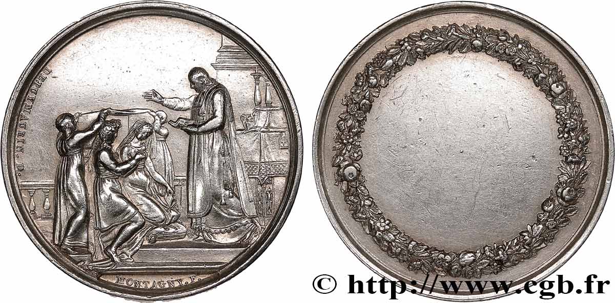 AMOUR ET MARIAGE Médaille de mariage TTB