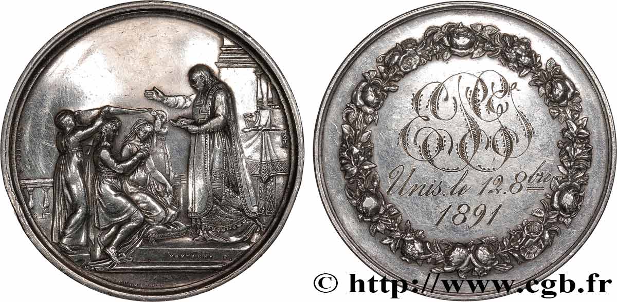 AMOUR ET MARIAGE Médaille de mariage XF