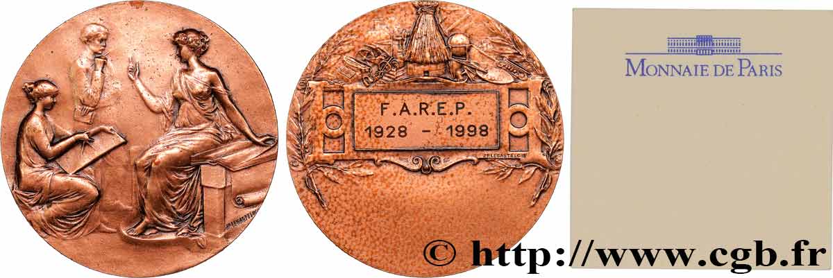 FUNFTE FRANZOSISCHE REPUBLIK Médaille, récompense, F. A. R. E. P. fVZ