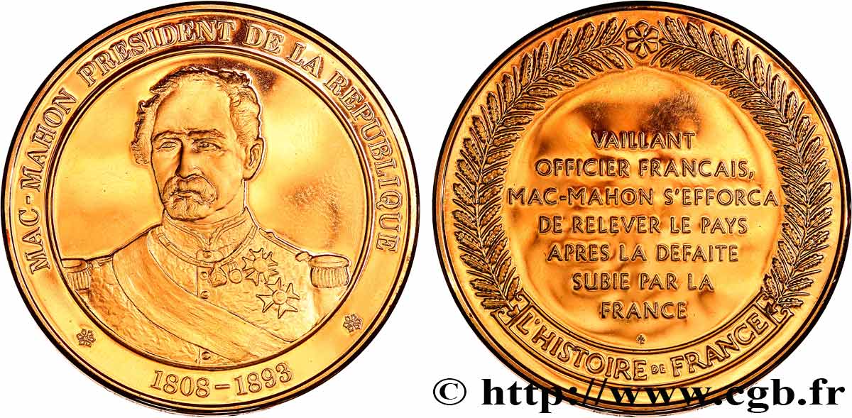 HISTOIRE DE FRANCE Médaille, Mac-Mahon SUP