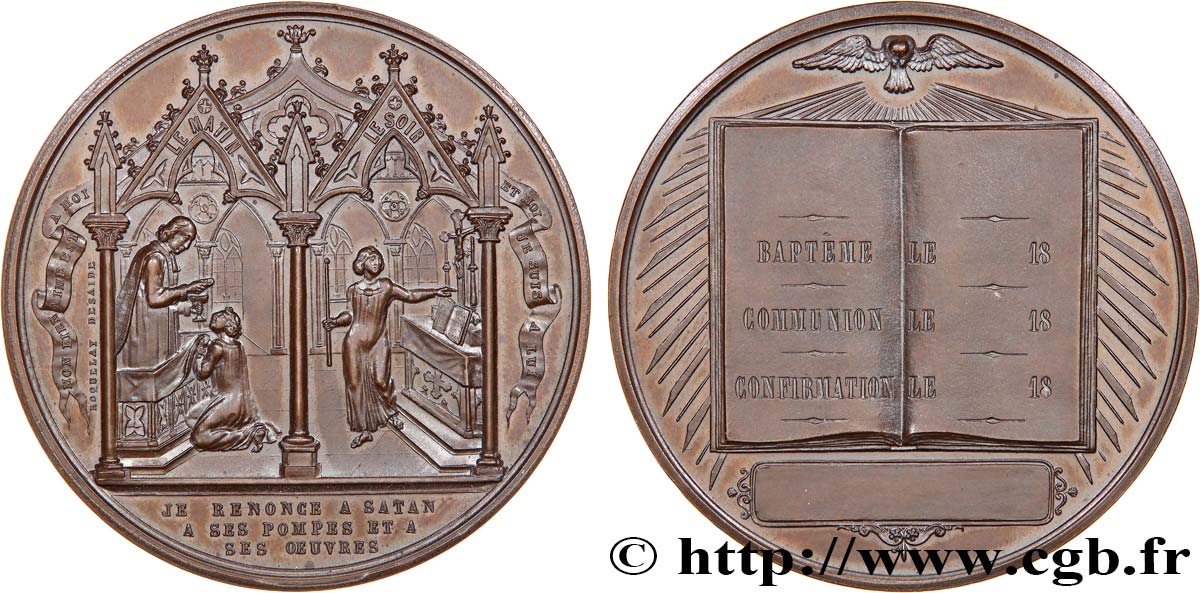 MÉDAILLES RELIGIEUSES Médaille de Baptême, Communion et Confirmation SUP