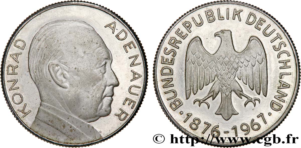 GERMANIA Médaille, Konrad Adenauer SPL+