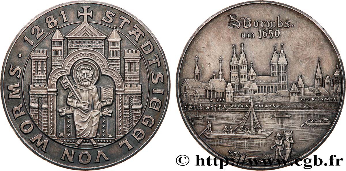 GERMANY Médaille, Sceau de ville AU