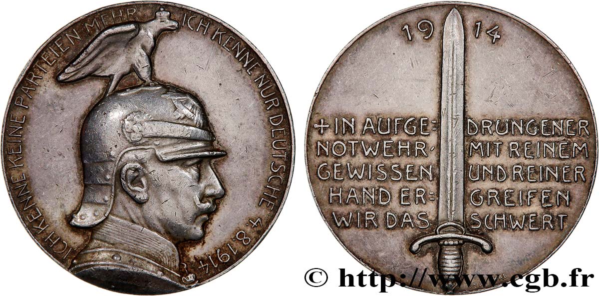 ALLEMAGNE Médaille, Discours du Reichstag TTB