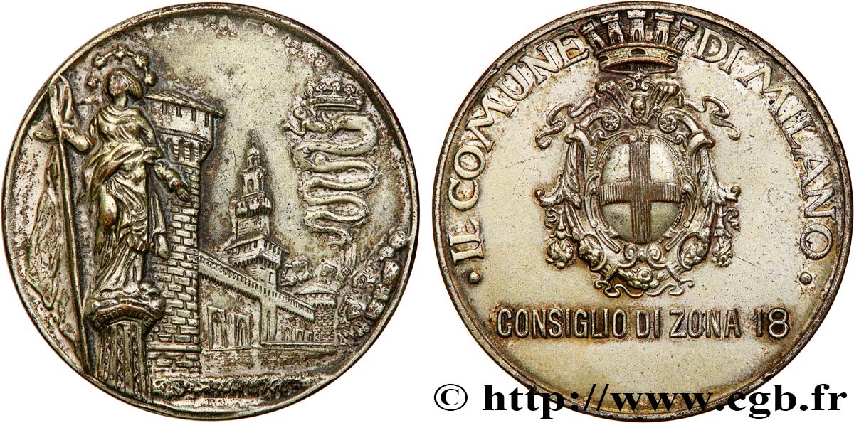 ITALIA Médaille, Conseil municipal q.BB