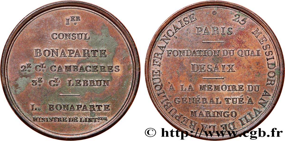CONSOLATO Médaille, Fondation du quai Desaix SPL