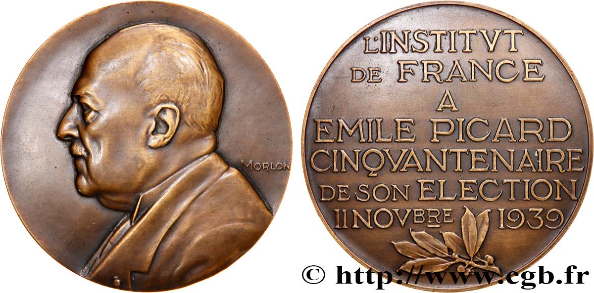 SCIENCES & SCIENTIFIQUES Médaille, Emile Picard SUP