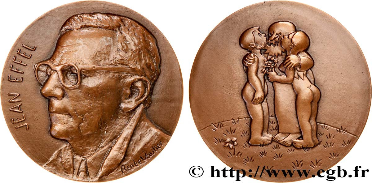 ARTISTS : ENGRAVORS, PAINTERS, SCULPTORS Médaille, Jean Effel AU