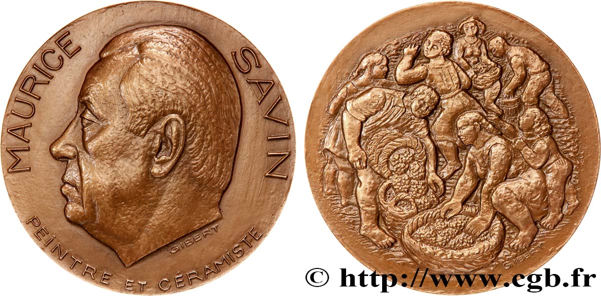 ARTISTS : MUSICIANS, PAINTERS, SCULPTORS Médaille, Maurice Savin AU