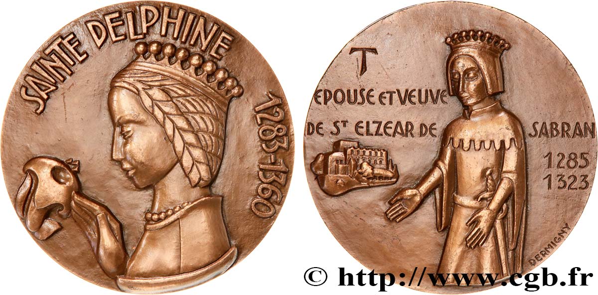 MÉDAILLES RELIGIEUSES Médaille, Sainte Delphine SUP
