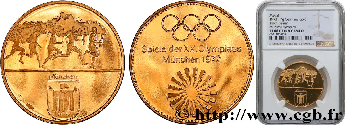 ALEMANIA Médaille, XX Olympiades, Jeux olympiques d été de München FDC66