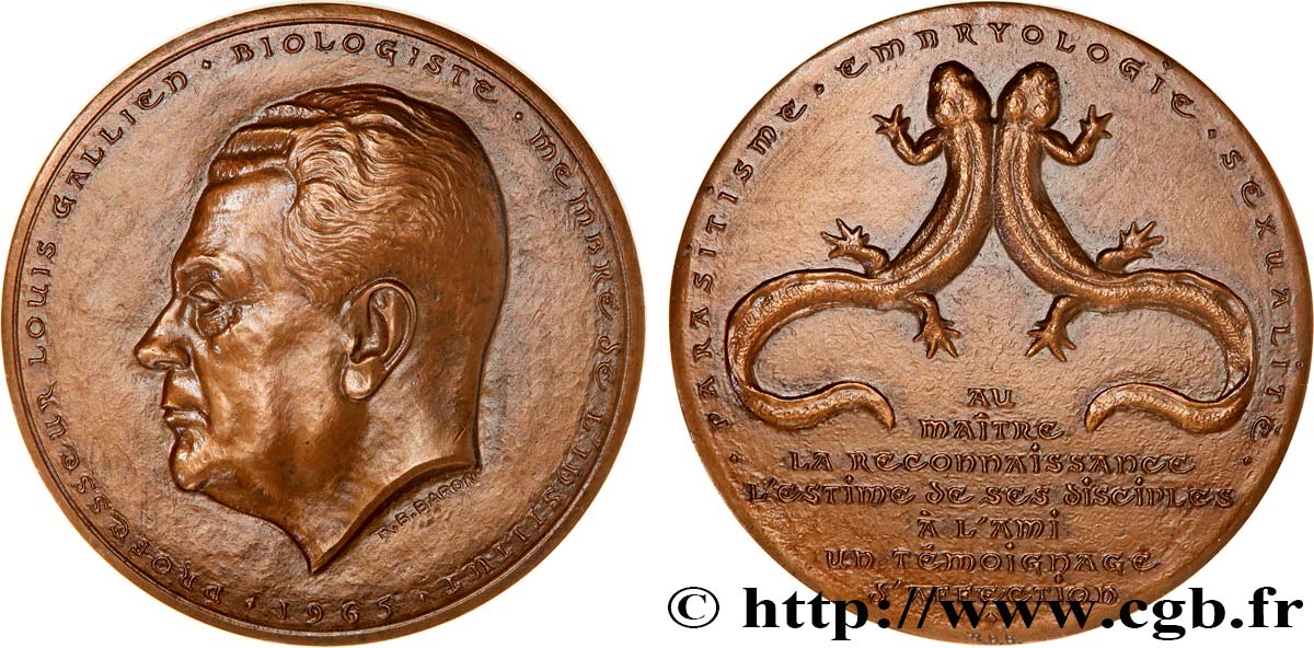 SCIENCES & SCIENTIFIQUES Médaille, Louis Gallien SUP