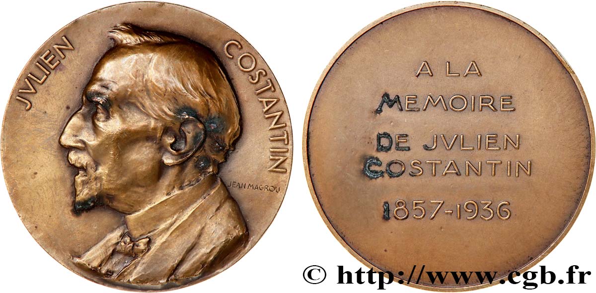 SCIENCES & SCIENTIFIQUES Médaille, Julien Costantin TTB