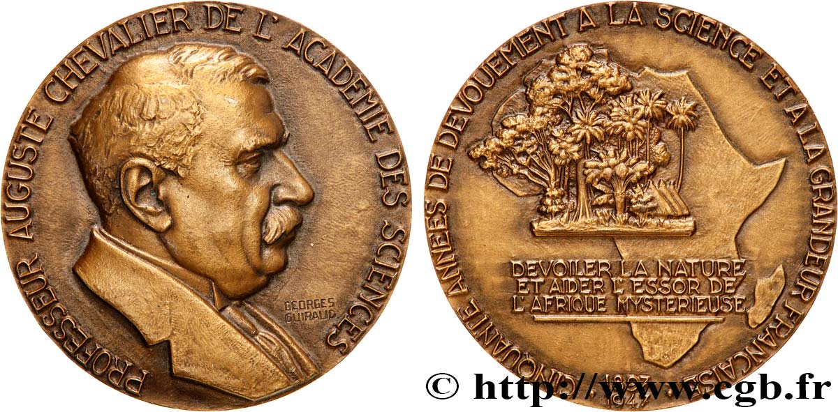 SCIENCES & SCIENTIFIQUES Médaille, Auguste Chevalier SPL